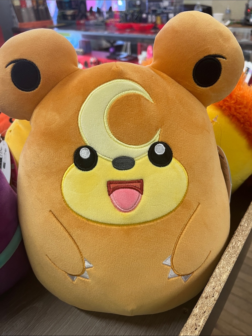 Squishmallows Orange Crescent Moon Bear Plush